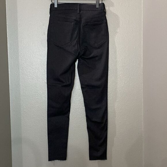 old navy forever fit 36 black jack raw hem Skinny Jeans - Picture 8 of 12